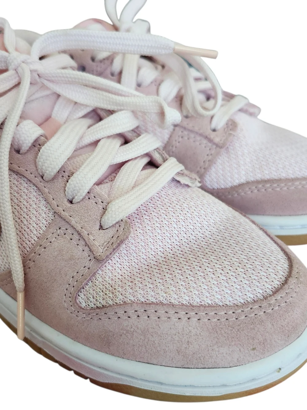 Nike Women's Suede Pink Teddy Bear Edition Low Dunks Size 7.5